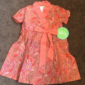 Coral Paisley Rosemary Dress